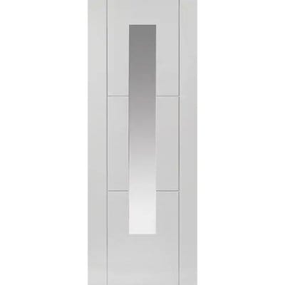 Mistral White Primed Glazed Internal Door - All Sizes