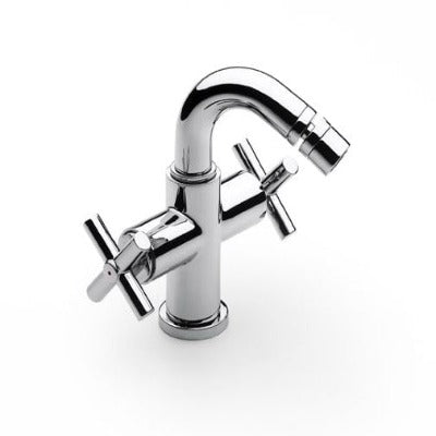 Loft Chrome Bidet Mixer Tap With Pop-Up Waste