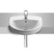 Laura 510mm Semi-Recessed Basin 2 Tap Holes