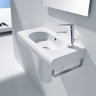 Meridian-N Compact Wall-Hung Basin 1 Tap Hole