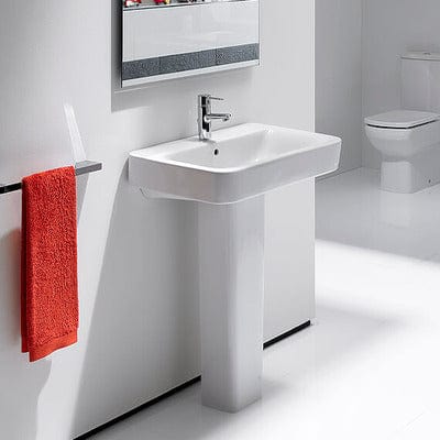 Senso 550mm Square Wall-Hung Basin 1 Tap Hole