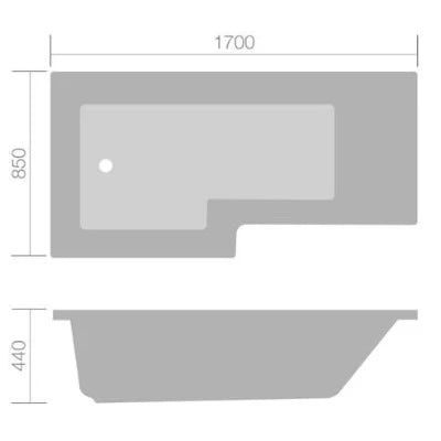 Blok L Bath Set - Right Handed
