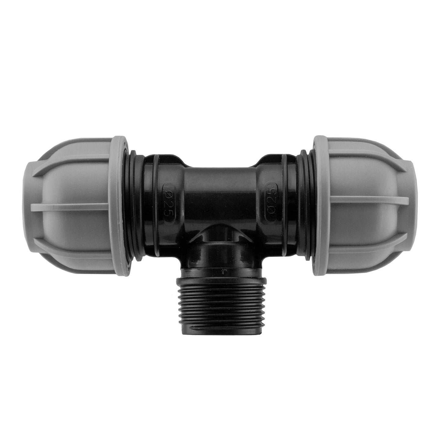 Wall Flange Kit 20mm MDPE - Lever Valve & 20mm MDPE Tee Outlet