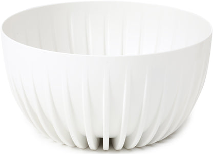Mira Bowl Pot, Insert and Hole with Plug 300mm White