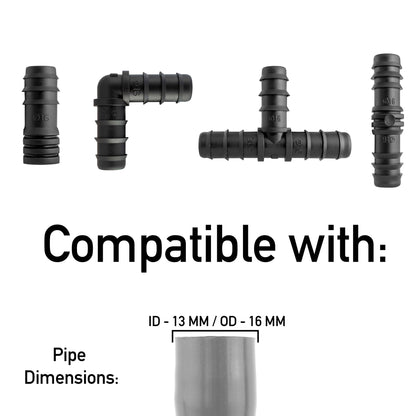 Mix 1/2" Barb Connectors POROUS20