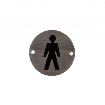 Round Steel Door Sign
