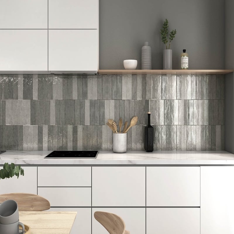 Marakkesh Grey Glossy - All Sizes