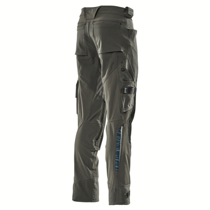 Mascot Adanced 17079 Water-Repellent Stretch Kneepad Work Trouser Grey Dark Anthracite / 27" Waist, 32" Leg