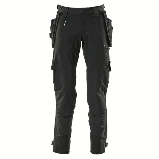 Mascot Advanced 17031 Water-Repellent Stretch Holster Pocket Work Trouser Black