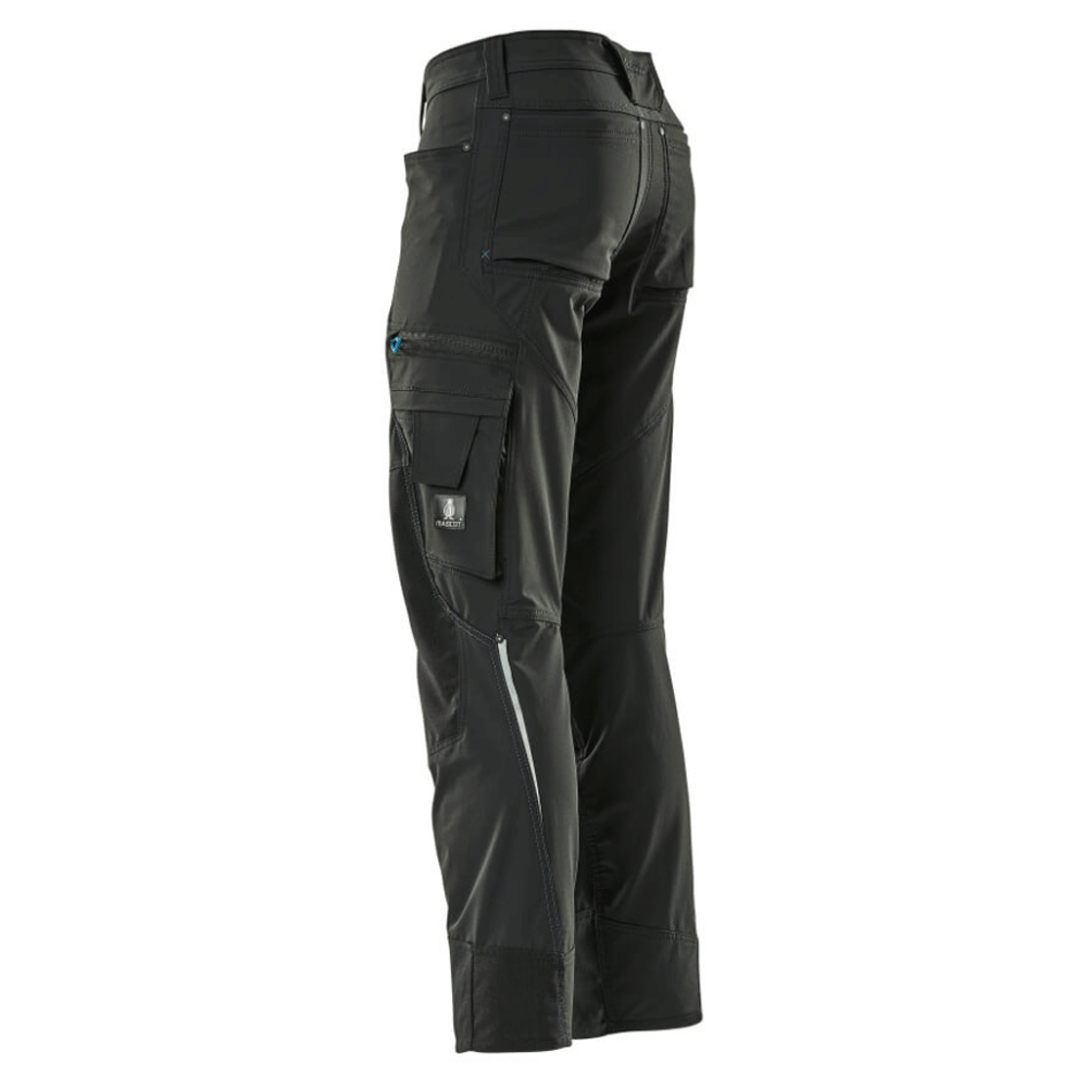 Mascot Advanced 17179 Ultimate Stretch Kneepad Work Trousers Black 38" Waist, 32" Leg