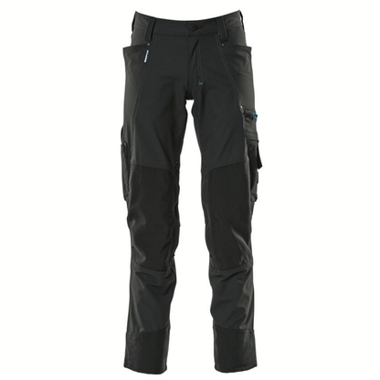 Mascot Advanced 17179 Ultimate Stretch Kneepad Work Trousers Black 38" Waist, 32" Leg
