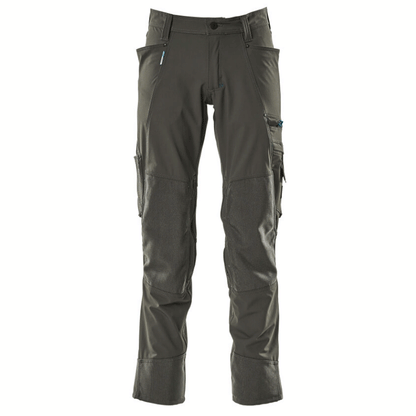 Mascot Advanced 17179 Ultimate Stretch Kneepad Work Trousers Grey 40" Waist, 32" Leg