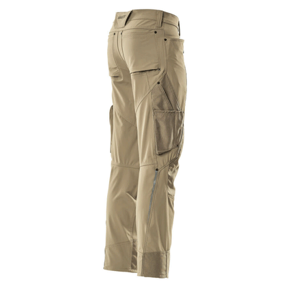 Mascot Advanced 17179 Ultimate Stretch Kneepad Work Trousers Light Khaki, 31" Waist 35" Leg
