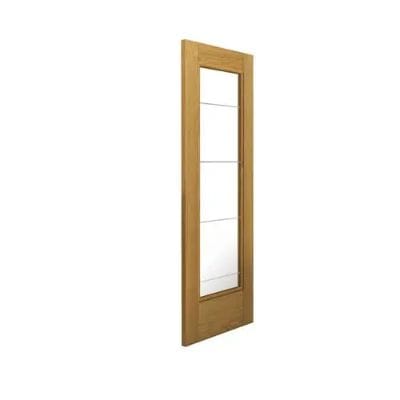Oak Medina Pre Finished Glazed Internal Door - All Sizes