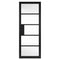 Metro Black Painted Clear Glazed Internal Door - All Sizes