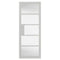 Metro White Painted Clear Glazed Internal Door - All Sizes
