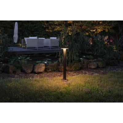 Outdoor Plug & Shine Bollard Plate Gold Light Insect Friendly