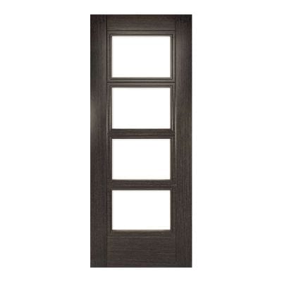 Montreal Ash Dark Grey Glazed Internal Door - All Sizes
