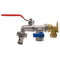 15mm Brass Wall Flange Kit with Double Tap