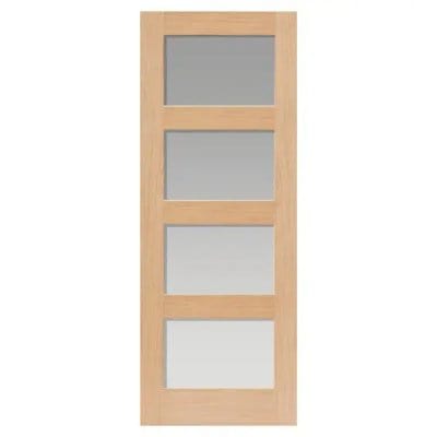 Nevis Oak Glazed Internal Door - All Sizes