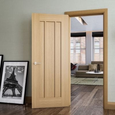 Norwich Oak Unfinished Internal Door - All Sizes