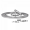 A2 Hose Clip Tape PVC Box + 50 Clips - Adjustable 304 Stainless Steel Duct Clamps Hose Pipe Clamps Air Ducting Clamp Worm Drive Hose Clamps