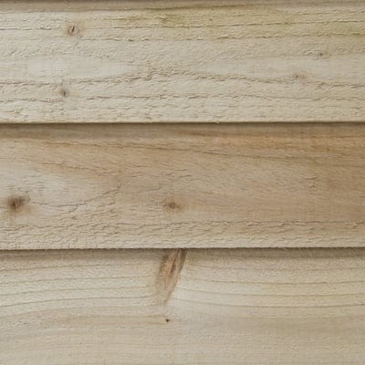4LIFE Overlap Pressure Treated Apex Shed Double Door - All Sizes