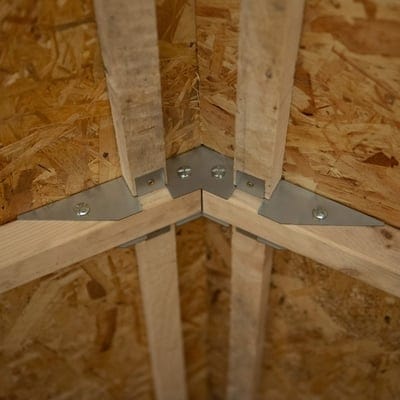 4LIFE Overlap Pressure Treated Apex Shed Double Door - All Sizes