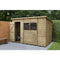 4LIFE Overlap Pressure Treated Pent Shed - All Sizes