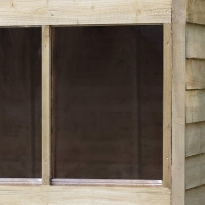 4LIFE Overlap Pressure Treated Pent Shed - All Sizes