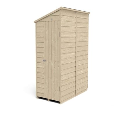 4LIFE Overlap Pressure Treated 6ft x 3ft Pent Shed - No Window