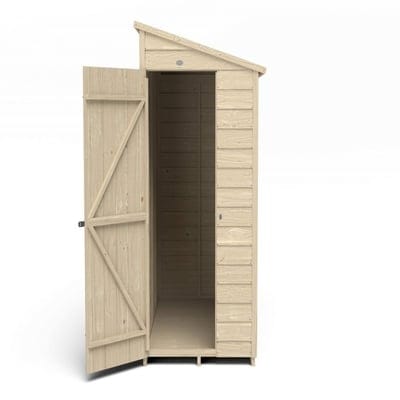 4LIFE Overlap Pressure Treated 6ft x 3ft Pent Shed - No Window