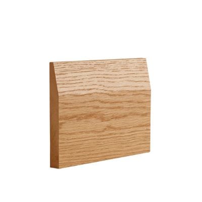 Oak Prefinished Half Splayed Skirting - 145mm x 16mm x 3.6m (Pack of 4)