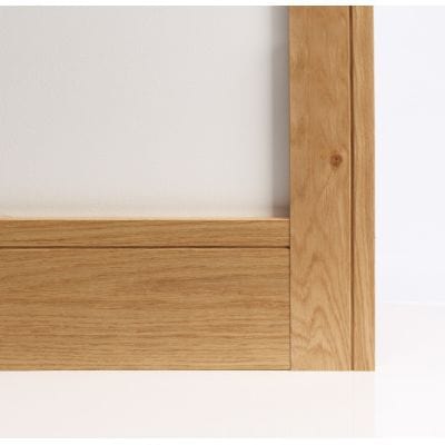 Oak Prefinished Shaker Skirting - 145mm x 16mm x 3.6m (Pack of 4)