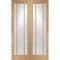 Worcester Internal Oak Rebated Door Pair with Clear Glass