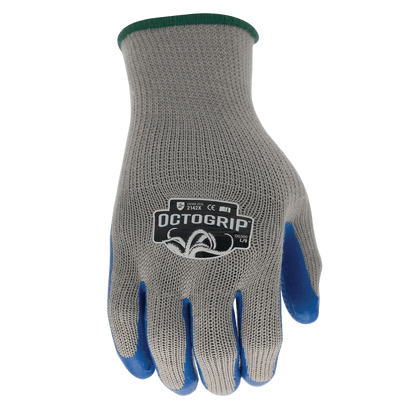 Octogrip OG300 10 Gauge Latex Coated Palm Work Glove Grey Medium