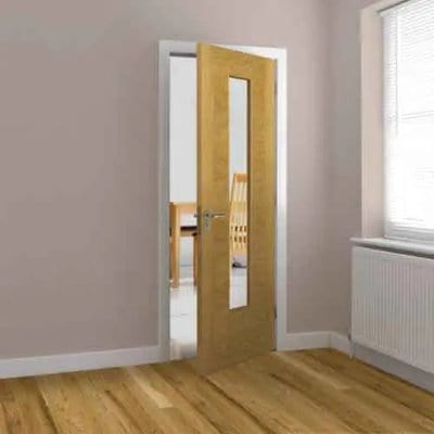 Ostria Oak Pre Finished Glazed Internal Door - All Sizes