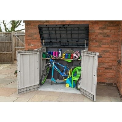 Forest Extra Large Garden Storage Unit / Bin Store - 1200 Litre Grey