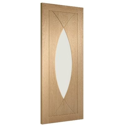 Pesaro Pre-Finished Internal Oak Door with Clear Glass