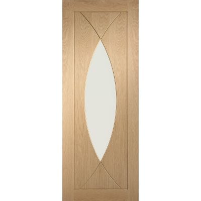Pesaro Pre-Finished Internal Oak Door with Clear Glass