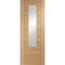 Portici Pre-Finished Internal Oak Door with Clear Glass