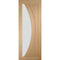 Salerno Pre-Finished Internal Oak Door with Clear Glass