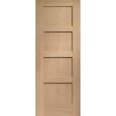 Shaker 4 Panel Internal Oak Fire Door - 1981 x 686 x 44mm