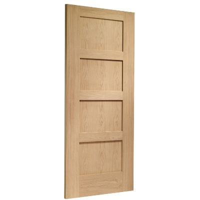 Shaker 4 Panel Internal Oak Fire Door - 1981 x 686 x 44mm