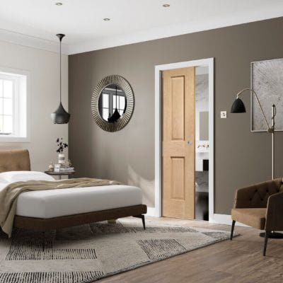 Victorian 4 Panel With Raised Mouldings Internal Oak Door