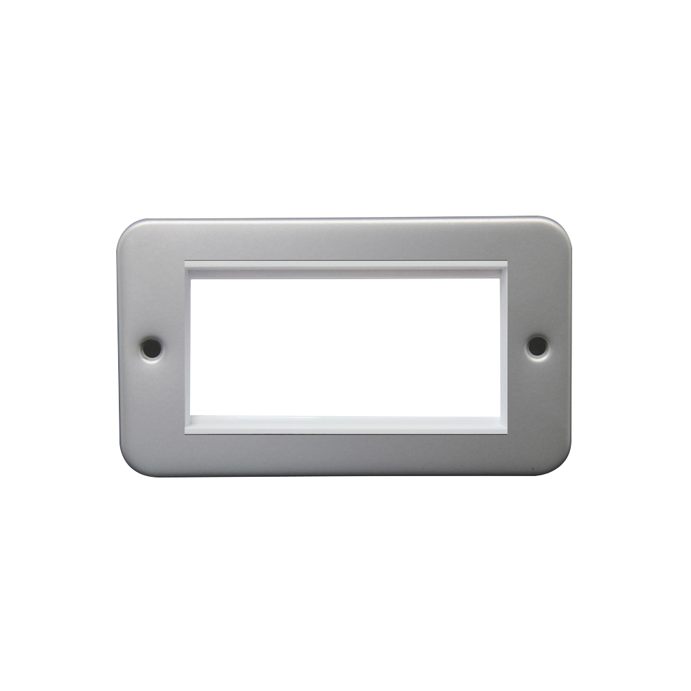 Caradok 2G 4 Module Data Frame c/w Back Box Metalclad