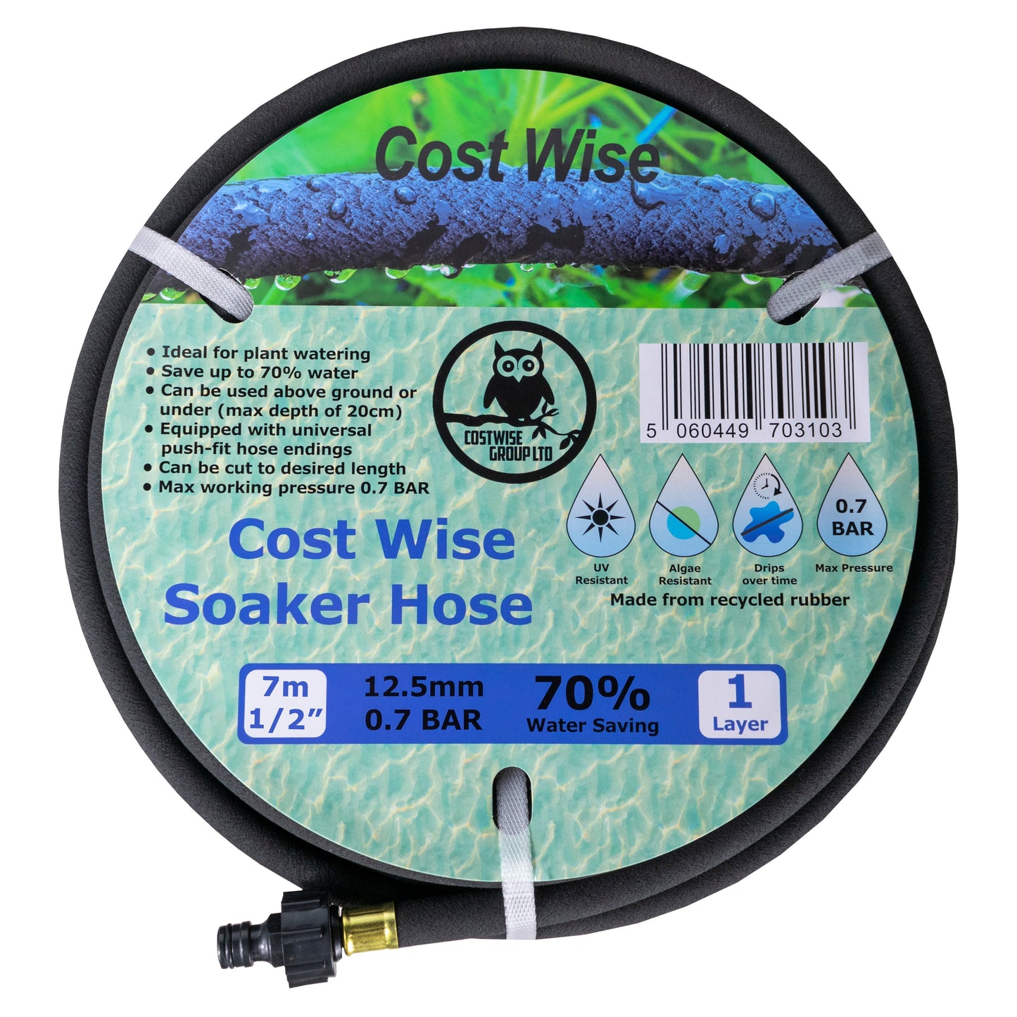 Porous Pipe with Connector Cost Wise 7.5m