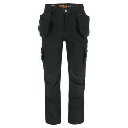 Herock Dagan Short Leg Water-Repellent Holster Pocket Kneepad Trousers Black 32" Waist 28" Leg