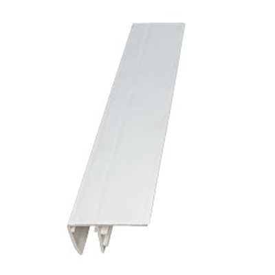 PVC F-Section (25mm) 6m - White