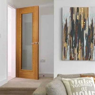 Palomino Oak Glazed Internal Door - All Sizes